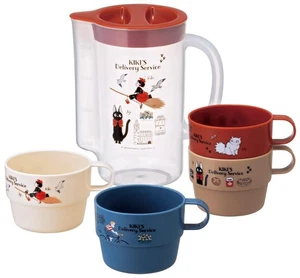 Skater Stacking Cup Set of 4 with Case Cold Water Bottle Kiki's Delivery Service - Picture 1 of 7