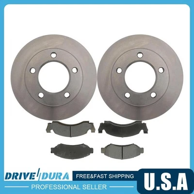 Front Disc Brake Rotors Brake Pads Kit fits Ford Bronco Ford F-100 Ford F-150 - Image 1 of 4