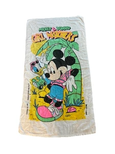 Asciugamano da spiaggia vintage Disney Topolino Paperino "ragazza che guarda" - Foto 1 di 10