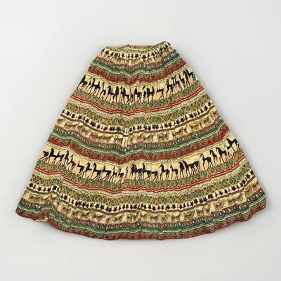 De Colección Phool Falda Occidental en Niveles Maxi S Completa Boho Hippie Rayón Caballos Pájaros Vaca... Foto 1 de 4