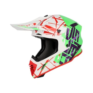 INTEGRALHELM OFF ROAD ENDURO GRÜN WEISS ACERBIS X-TRACK 22-06 GRÖSSE M - Bild 1 von 12