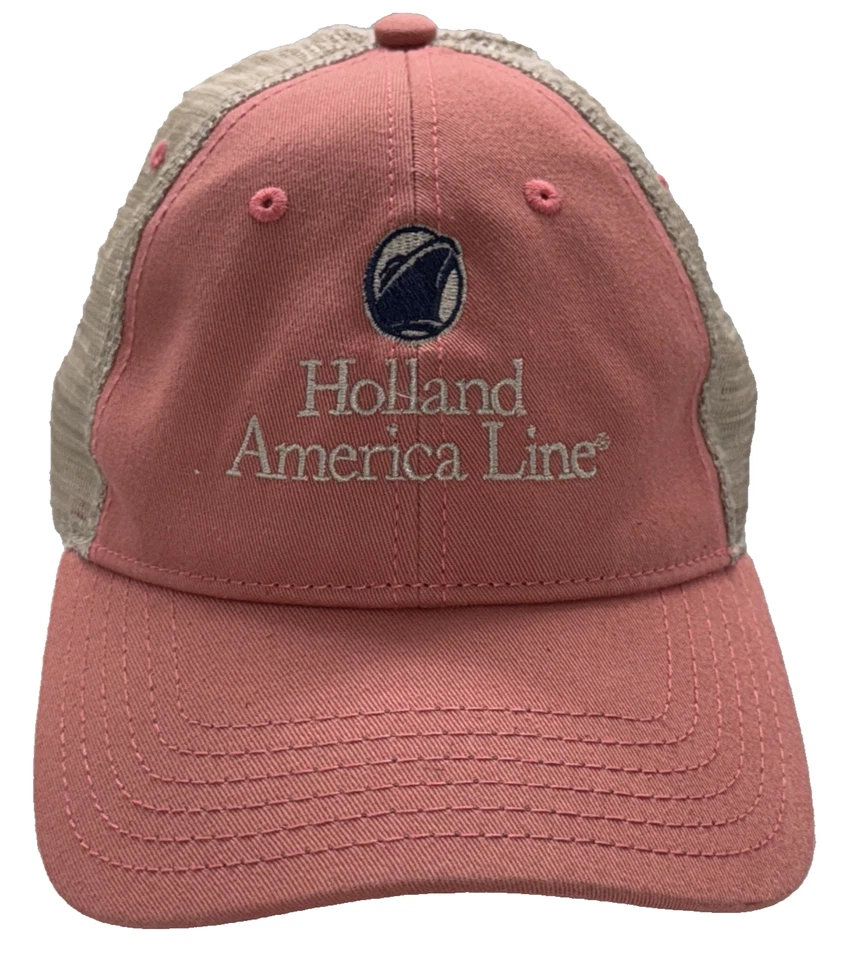 Holland America Cruise Line Hat Snapback Mesh Embroidered Logo Golf Cap - Image 1 of 4
