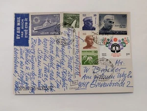 India gran lote de tarjetas de correo aéreo - Imagen 1 de 10