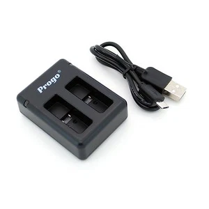 Progo Dual USB Caricabatteria per GoPro HERO5 Gopro5 AHDBT-501 AHBBP-501 - Foto 1 di 2
