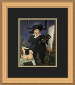 Autorretrato de Fernando Botero en Disfraz de Velázquez Estampado enmarcado Personalizado - Imagen 1 de 2