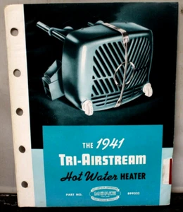 2 The 1941 Tri-Airstream Warmwasserbereiter Teile Handbuch 899332 MOPAR - Bild 1 von 2