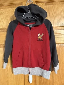 Felpa con cappuccio e zip bambino Country Canada taglia 2 - Foto 1 di 3