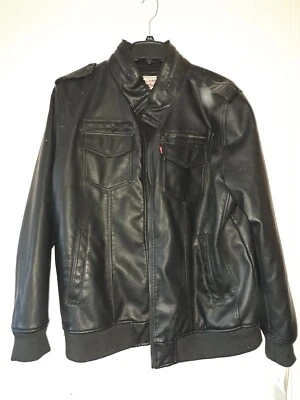 LEVI'S 男式冬季皮革夹克 XXL 全新带标签 — 第 1/4 张图片