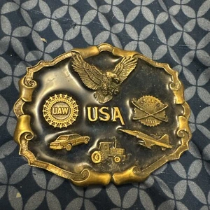 Belt Buckle - USA United States of America R&m Skilled Trades - Picture 1 of 2