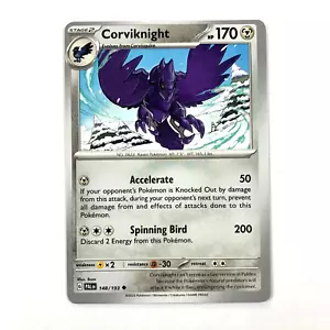 Corviknight MISCUT ERROR Paldea Evolved 148/193 Regular Uncommon Pokémon TCG - Picture 1 of 3