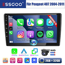 Produktbild - Autoradio 2+32G Android 13 Carplay GPS NAV RDS KAM Für Peugeot 407 SW 2004-2011