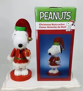 Kurt S. Adler 10" Arachidi Snoopy in Rosso Costume Babbo Natale Schiaccianoci Natale - Foto 1 di 4