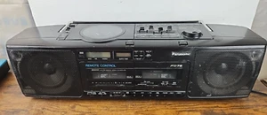 Panasonic RX-FD75 Stereo Boombox Dual Cassette Recorder CD PARTS/REPAIR READ DIS - Picture 1 of 24