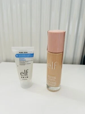 ELF Halo Glow Liquid Filter Illuminating Foundation 01 Fair Wd Free Elf Cleanser - Image 1 of 4