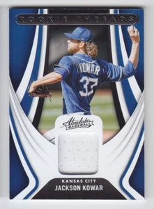2022 PANINI ABSOLUTE JACKSON KOWAR RC JERSEY RELIC ROOKIE THREADS RT-JK Royals - Picture 1 of 1