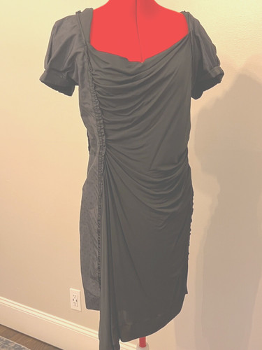 LOUIS VUITTON（LV） Abito Louis Vuitton nero in jersey di cotone con logo LV TG 42 6 8