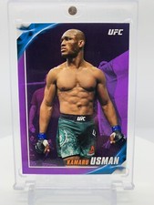 2019 Topps UFC Knockout KAMARU USMAN PURPLE BASE RARE PARALLEL #/25 HOF LEGEND