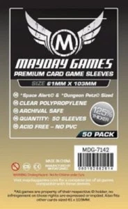 50x Mayday Games Premium Space Alert Sized Card Sleeves ( 61x103mm ) MDG7142 - Picture 1 of 1