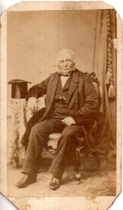 B17-74377. CDV Photo Danish Old Man ca 1870 by CC Hansen of Copenhagen Denmark - Picture 1 of 2