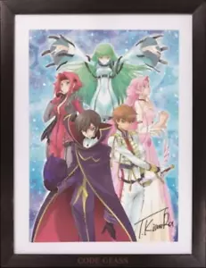 Pintura original duplicada enmarcada Code Geass Lelouch of the Rebellion Bandai - Imagen 1 de 4