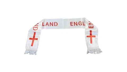 England  Scarf Satin Printed .New Cover