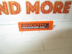 Lego - 1x Panel 1x4x1 Orange SMOOTH White RACING OIL Pattern 60103 30413pb080 - Imagen 1 de 1