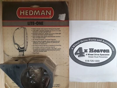 VINTAGE ROLL BAR LIGHT BRACKET 1/2" OR 5/8" STUDS Hedman  3" Bracket 17501 - Image 1 of 4