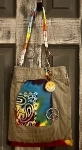 Handmade VTG 80’s 90’s Up cycled Purse Never Used - Picture 1 of 4