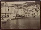 Villefranche-sur-Mer Panorama Photographie Vintage Albumine