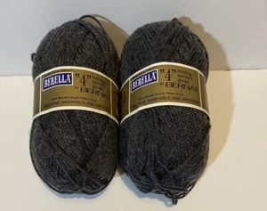 Bernat Berella "4" Garn Acryl 3,5 Unzen anthrazit meliert #8999 Menge 2 - Bild 1 von 4