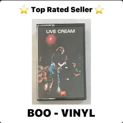 Cream ~ Live Cream  ~ Cassette Tape  Rock Play Tested EX / EX - Image 1 of 4