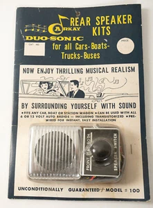 Duo Sonic Rear Speaker Kit (UD1) Switch Model 100 (JSF6) Car Boat Station Wagon - Picture 1 of 9