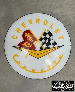 CHEVROLET CORVETTE Reproduction 13.5" Gas Pump Globe Face / Lens - Picture 1 of 3