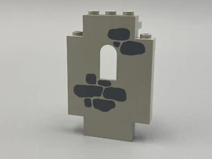 LEGO Light Gray Panel 2 x 5 x 6 Wall Window with Scattered Stones 6080 4444p02 - Picture 1 of 3