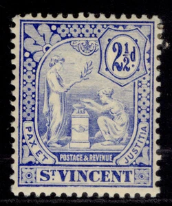 ST. VINCENT EDVII SG97, 2½d blue, M MINT. Cat £42. - Picture 1 of 1