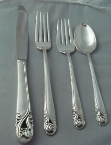 International Spring Glory Sterling Silver Four ( 4 ) Piece Setting