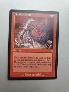 Bend or Break , MTG Invasion (2000). Rare Red Sorcery NM - Picture 1 of 2