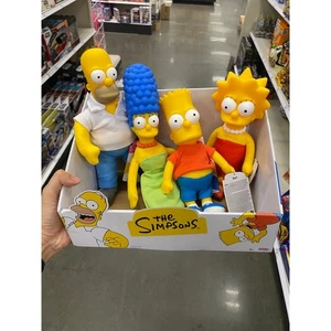 Simpsons Plush Set - HOMER BART LISA MARGE Jakks Pacific 2024 + Display - Picture 1 of 1