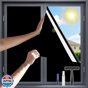 Einweg Sichtschutz Fensterfolie, Rauchabzug bruchsicher PET Scheibentönung für Hitze Cont - Bild 1 von 5