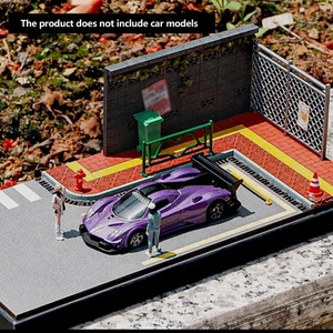 1/64 Car Model Parking Lot Toy Storage Rack Display Cabinet Miniature SceneDe - Picture 1 of 19
