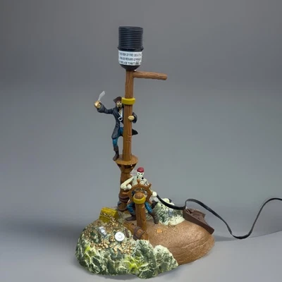 Disney Pirates of The Caribbean Animated Table Lamp Jack Sparrow Black ( READ ) - Image 1 of 4