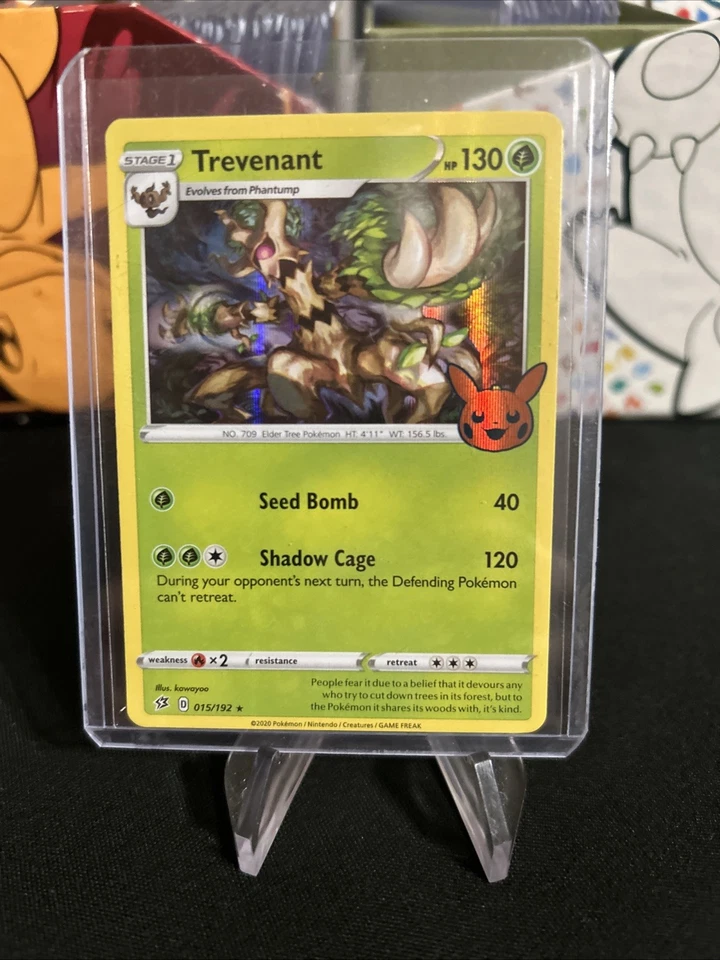 Trevenant Holo English Pokemon TCG BK690 2020 - Top Loaded - Pack Fresh New - Image 1 of 4