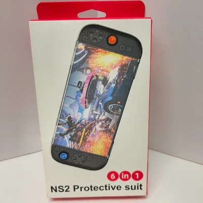 Funda Protectora 6 en 1 Transparente Acoplable para Consola Nintendo Switch 2 (2025) Foto 1 de 4