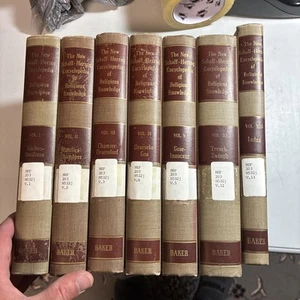 the NEW SCHAFF-HERZOG ENCYCLOPEDIA of RELIGIOUS KNOWLEDGE 7 book lot volume 1954 - Picture 1 of 24