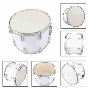 14in Marching Drum Stainless Steel Maple Wood Body PVC Drum Head With Sticks SD3 - Picture 1 of 12