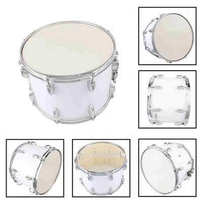 14in Marching Drum Stainless Steel Maple Wood Body PVC Drum Head With Sticks SD3 - Image 1 of 4