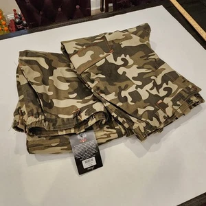 2-NWT Red Head Silent Hide Brown Camo Pants Men 3XL Cargo Tie Ankle Hunting READ - Picture 1 of 21