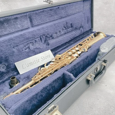 Yamaha YSS-82Z Soprano Saxophone Custom Z Gold Yellow Brass Japan YSS82Z 82 Z JP - Image 1 of 4