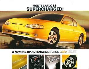 2003 Chevrolet Monte Carlo SS Supercharged  -  Dealer Handout Card - Bild 1 von 1