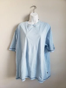 EUC Zegna Sport hellblaues kurzärmliges superweiches Hemd aus 100 % Baumwolle Größe XL - Bild 1 von 5